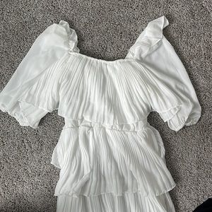 VICI white midi dress